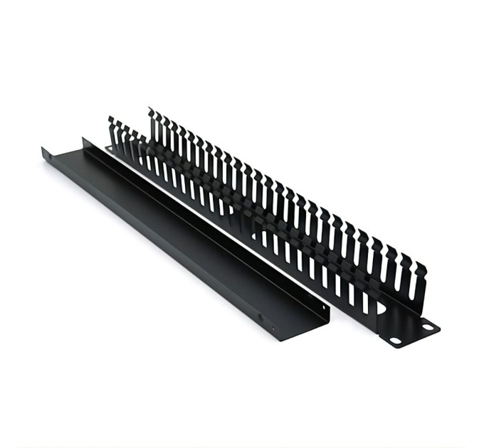 Кабельный органайзер с крышкой PiPo 19" 1U/24Port металл Q70