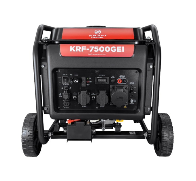 Генератор инверторный бензиновый 7 кВт Kraft KRF-7500GEI