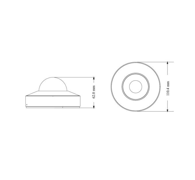 IP-відеокамера 5Mp TVT TD-9557E3B-A (D/PE/AR1) f=2.8mm з 2 мікрофонами