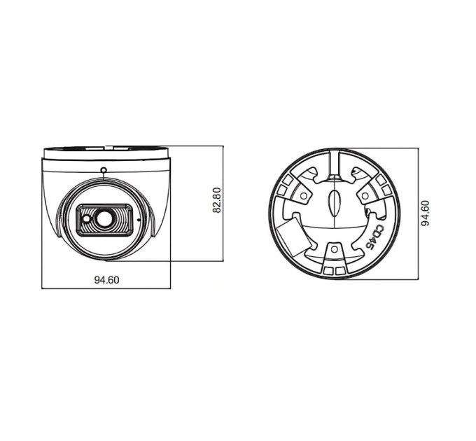 IP-відеокамера 5Mp TVT TD-9554S4-25(D/PE/AR2) f=2.8mm з мікрофоном