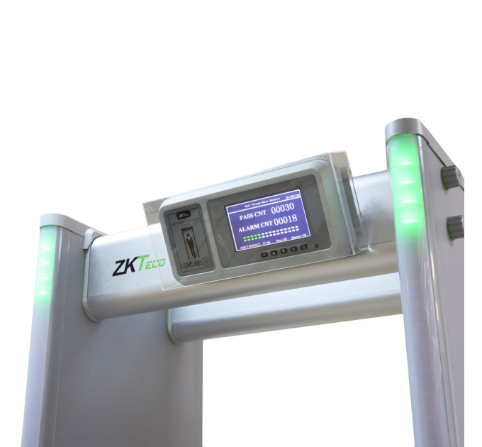 Арочний металодетектор ZKTeco ZK-D4330 (IP65) 8H Backup Battery вуличний, 33 зони детекції, з акумулятором