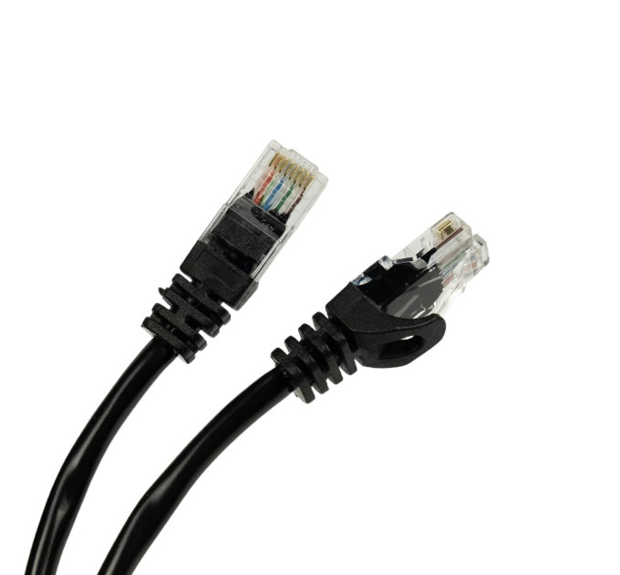 Патч-корд мережевий Trinix UTP, RJ-45, CAT.5 1.5m Black