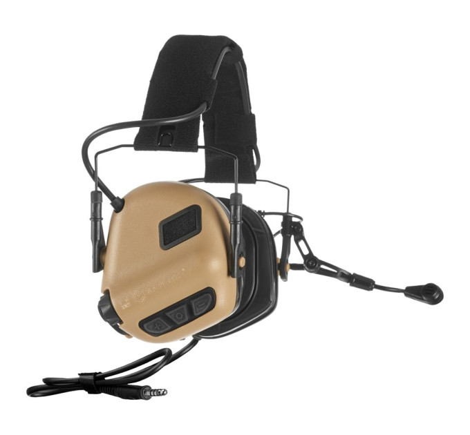 Активные защитные наушники Earmor M32 Plus (TN) Tan с гарнитурой Активные защитные наушники Earmor M32 Plus (TN) Tan с гарнитурой