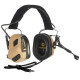 Активные защитные наушники Earmor M32 Plus (TN) Tan с гарнитурой