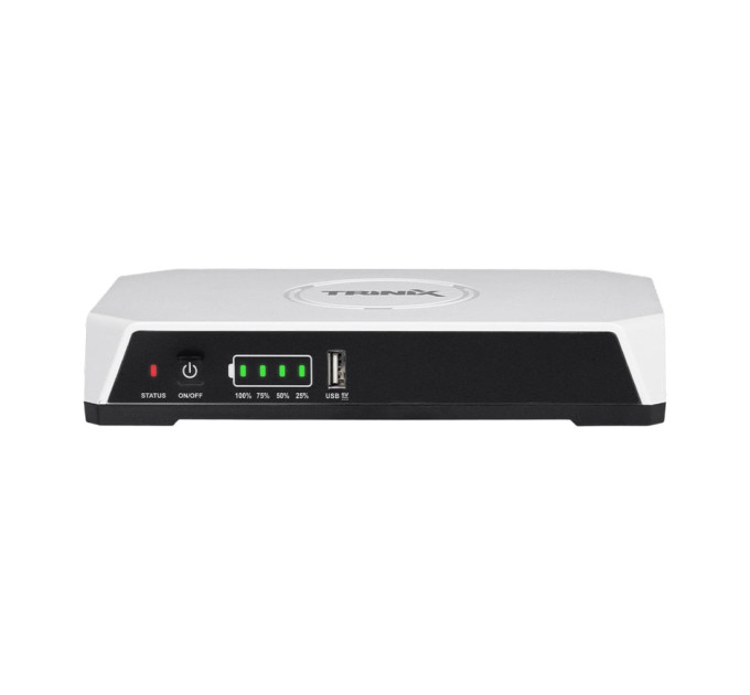 Джерело безперебійного живлення DC UPS Trinix TRX-MUPS-3648PoE (20000mAh LiFePo4) 5V/9V/12V/24V/48V/PoE, LiFePo4 4*5Ah, для роутера і медіаконвертера