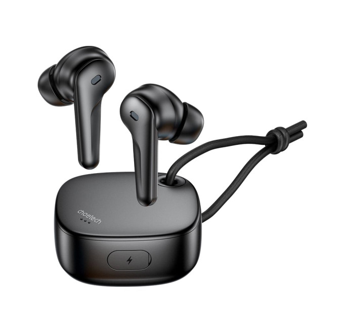Бездротові навушники Choetech BH-T17 Black TWS, Bluetooth 5.4, ANC+ENC