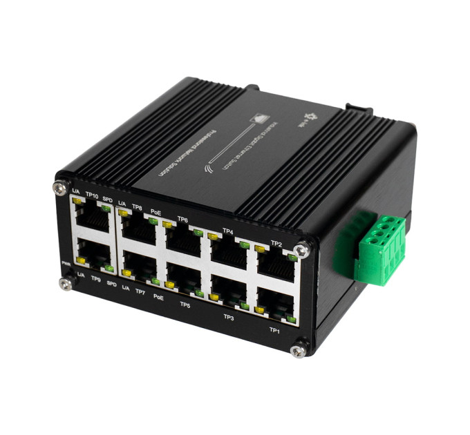 PoE-коммутатор 10-портовый E-LINK LNK-IMC010GP с 8 портами PoE