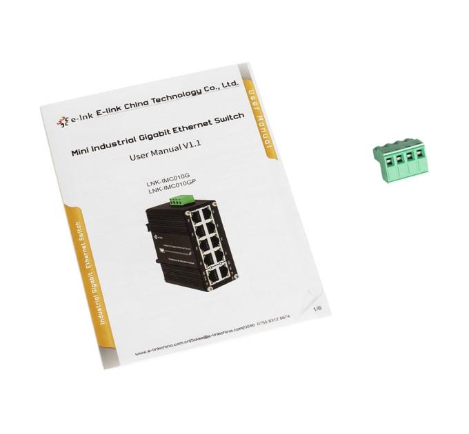 PoE-коммутатор 10-портовый E-LINK LNK-IMC010GP с 8 портами PoE