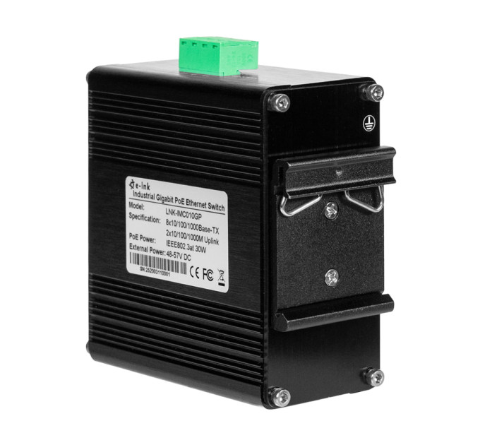 PoE-коммутатор 10-портовый E-LINK LNK-IMC010GP с 8 портами PoE