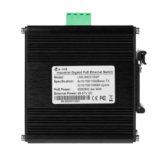 PoE-коммутатор 10-портовый E-LINK LNK-IMC010GP с 8 портами PoE