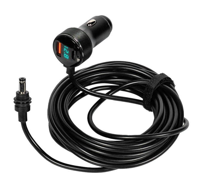 Кабель питания для Starlink Mini E-NET автомобильный прикуриватель/DC с USB Type-C и LED 5м