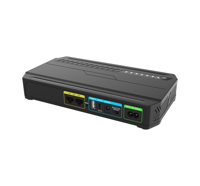 Источник бесперебойного питания DC UPS Trinix TRX-MUPS-1848 Type-C (24000mAh LiFePo4) 5V/9V/12V/48V/PoE, LiFePo4 4*6Ah, для роутера и медиаконвертера Источник бесперебойного питания DC UPS Trinix TRX-MUPS-1848 Type-C (24000mAh LiFePo4) 5V/9V/12V/48V/PoE, LiFePo4 4*6Ah, для роутера и медиаконвертера