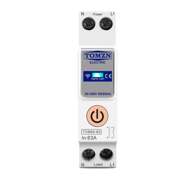 Умный автоматический выключатель Wi-Fi (Tuya) TOMZN TOB9S-63 63A