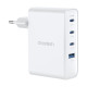 Мережевий зарядний пристрій Choetech PD9002 PD100W GAN USB-A+3xUSB-C White Мережевий зарядний пристрій Choetech PD9002 PD100W GAN USB-A+3xUSB-C White