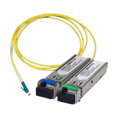 Комплект двух оптических модулей E-LINK 1550nmTX (20km) и 1310nmTX (20km) + Подарок: Патч-корд оптический Patchcord OFPC-LC/UPC-LC/UPC-3