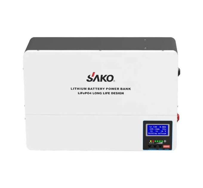 Комплект резервного питания Sako: гибридный инвертор 6.2 кВт SUNON IV 48В +120A MPPT и аккумуляторная батарея 51.2В 5120Втг Li-Wall series LiFePo4
