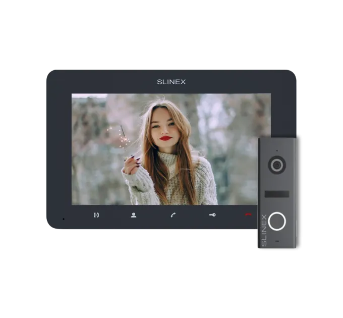 Slinex SM-07 Graphite + ML-17HD Graphite Комплект видеодомофона Slinex SM-07 Graphite + ML-17HD Graphite Комплект видеодомофона