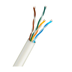 Кабель витая пара UTP CAT5E CU 0.5 PVC Indoor Kraft White 305m Кабель витая пара UTP CAT5E CU 0.5 PVC Indoor Kraft White 305m