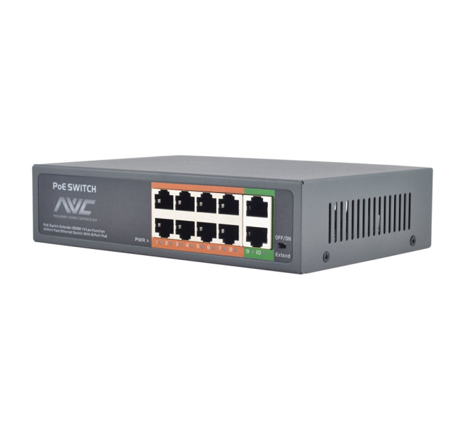 PoE-комутатор 10-портовий NVC-108Ex
