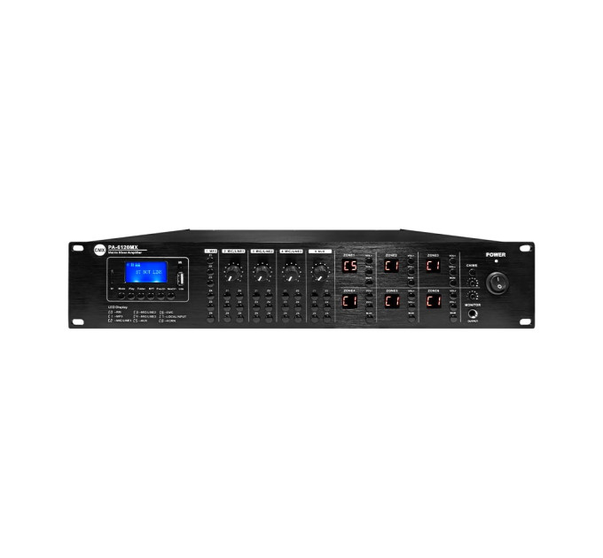 Матричный микширующий усилитель CMX PA-6120MX, 6 зон, 19" Матричный микширующий усилитель CMX PA-6120MX, 6 зон, 19"