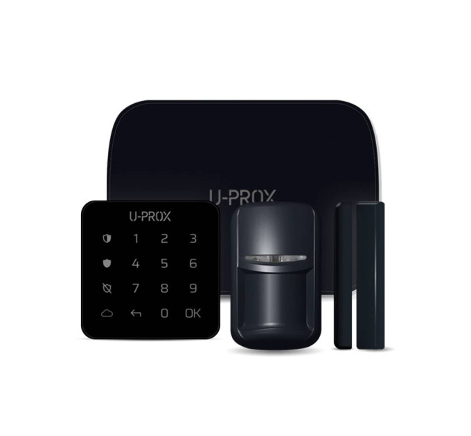 Комплект бездротової сигналізації U-Prox MP Black з 2G, Ethernet Комплект бездротової сигналізації U-Prox MP Black з 2G, Ethernet