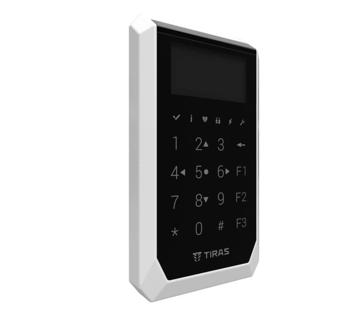 Клавіатура Tiras K-PAD OLED+ Black з OLED-дисплеєм та вбудованим зчитувачем NFC/Mifare