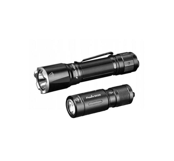 Комплект фонарей тактический + ручной Fenix TK16 V2.0 + E02R