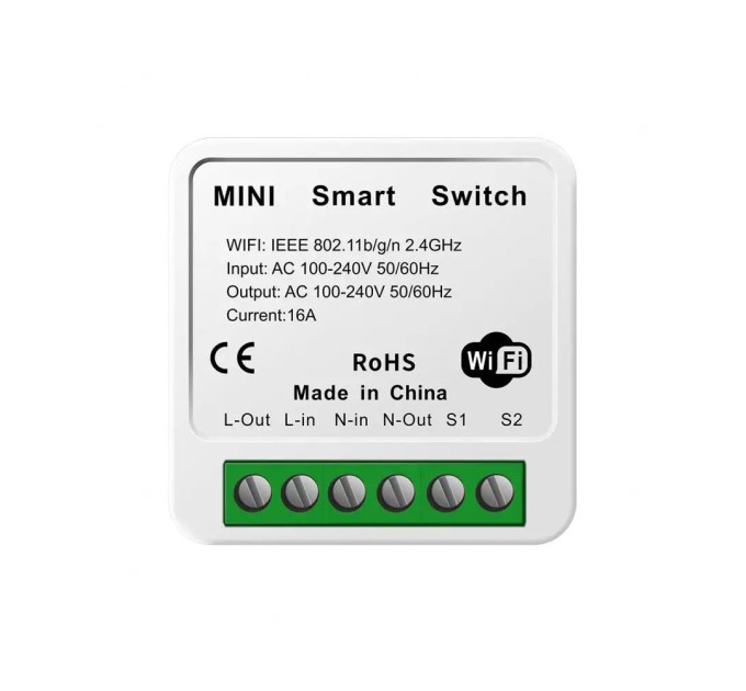 Розумне реле з WiFi Trinix TRX-WC02(WiFi)16А