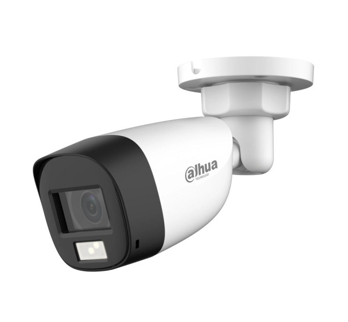 HDCVI-відеокамера 2Mp Dahua DH-HAC-HFW1200CLP-IL-A f=2.8mm, ІЧ+LED, з мікрофоном