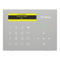 Клавиатура Tiras K-GLCD+ White с OLED-дисплеем и считывателем NFC/Mifare