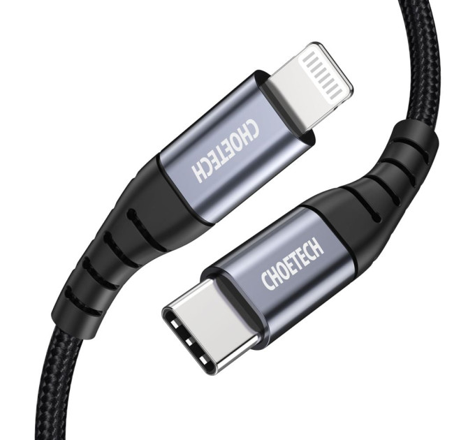 Кабель Choetech IP0041 Black Type-C to Lightning MFI 2m