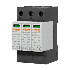 Ограничитель напряжения DC 1000V Leader LD-SPD3P-20KA-1000V под DIN-рейку