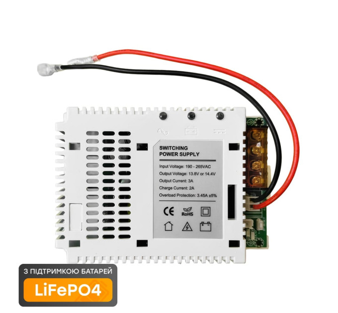 Плата ДБЖ Trinix PSU-1203LED(BOARD) LiFePO4 з кріпленням на DIN-рейку