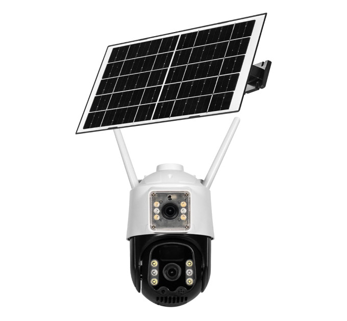 IP PTZ-відеокамера автономна з 4G та сонячною панеллю 3Mp+3Mp Light Vision VLC-9530IG/2C3S (Solar) f=4mm, на акумуляторних батареях