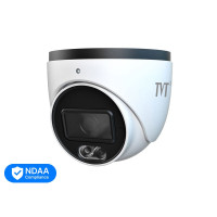 IP-відеокамера 8Mp TVT TD-9584S4L-C(D/PE/AW2) White f=2.8mm, ІЧ+LED-підсвічування, з мікрофоном
