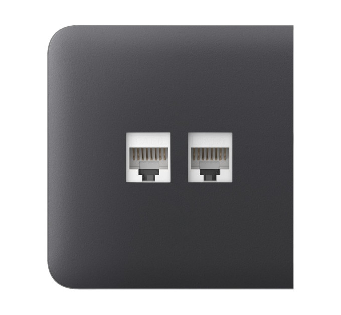 Фронтальная панель Ajax SideCover (LAN) graphite/графит для интернет-розетки Outlet (LAN)