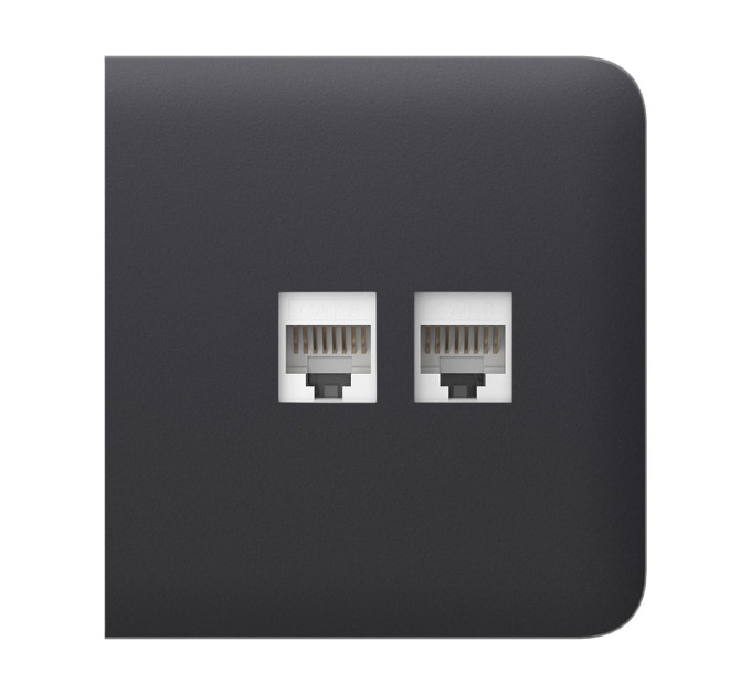 Фронтальная панель Ajax SideCover (LAN) graphite/графит для интернет-розетки Outlet (LAN)