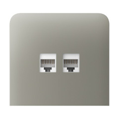 Фронтальна панель Ajax SideCover (LAN) vertical olive/оливкова для інтернет-розетки Outlet (LAN)