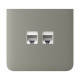 Фронтальная панель Ajax SideCover (LAN) vertical olive/оливковая для интернет-розетки Outlet (LAN)