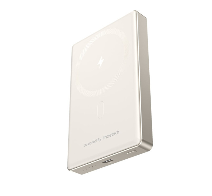 Повербанк 10000mAh Choetech B739 Silver QC3.0 PD3.0 бездротова магнітна зарядка Повербанк 10000mAh Choetech B739 Silver QC3.0 PD3.0 бездротова магнітна зарядка