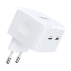 Сетевое зарядное устройство для Choetech Q5008 PD35W 2xUSB-C White Сетевое зарядное устройство для Choetech Q5008 PD35W 2xUSB-C White