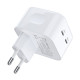 Сетевое зарядное устройство для Choetech Q5008 PD35W 2xUSB-C White