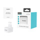 Сетевое зарядное устройство для Choetech Q5008 PD35W 2xUSB-C White