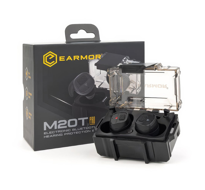 Активные защитные наушники (беруши) Earmor M20T PRO Black с Bluetooth 5.4