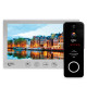 Комплект видеодомофона Light Vision: домофон 7" AMSTERDAM FHD White и видеопанель RIO FHD Black