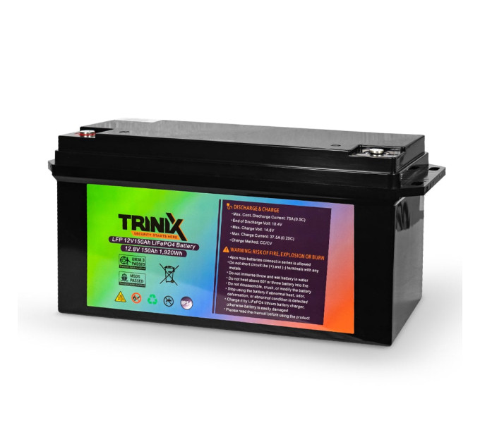 Акумуляторна батарея літій-залізо-фосфатна 12В 150А*год Trinix 12V150Ah LiFePO4