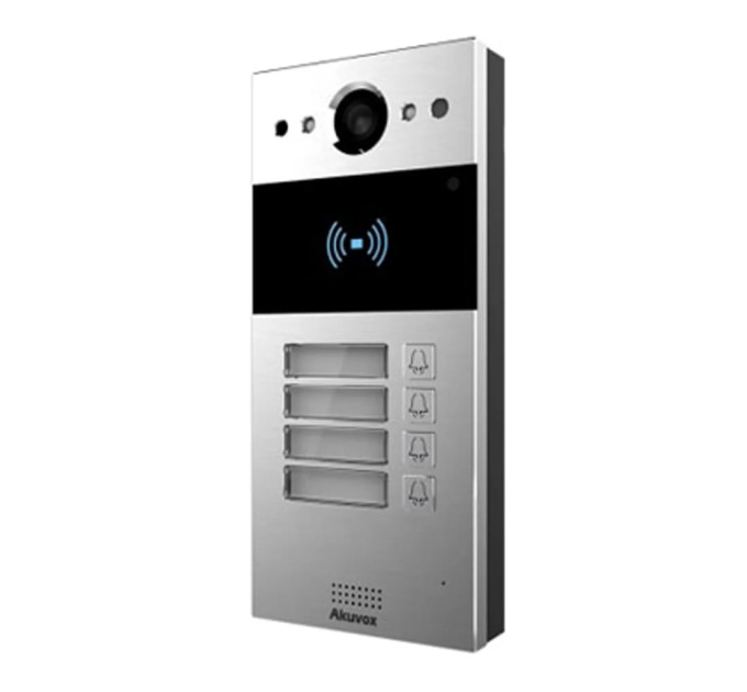 IP-видеопанель на 5 абонентов 2Mp Akuvox R20B SIP со считывателем EM-Marine/Mifare/NFC