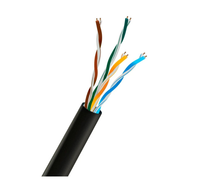 Кабель витая пара UTP CAT5E CU 0.51mm LDPE Outdoor Trinix 305m