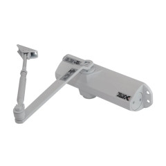 Дверний доводчик Dortec DT-83H White з фіксацією дверей у відчиненому положенні