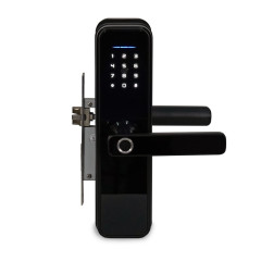 Замок биометрический автономный Trinix TRL-5305BTF Black с Bluetooth, считывателем отпечатков пальцев и карт Mifare